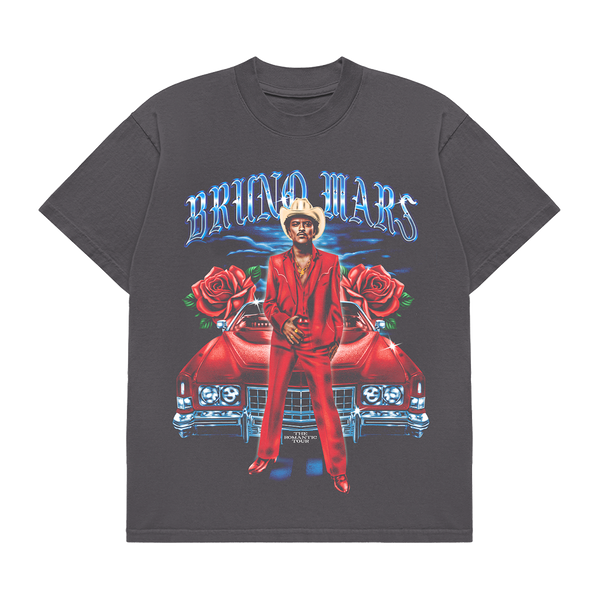 Bruno Mars グラフィックTシャツ ブラック Mサイズ Berlin The Romantic Limited Edition Tour Tee - Vintage Black