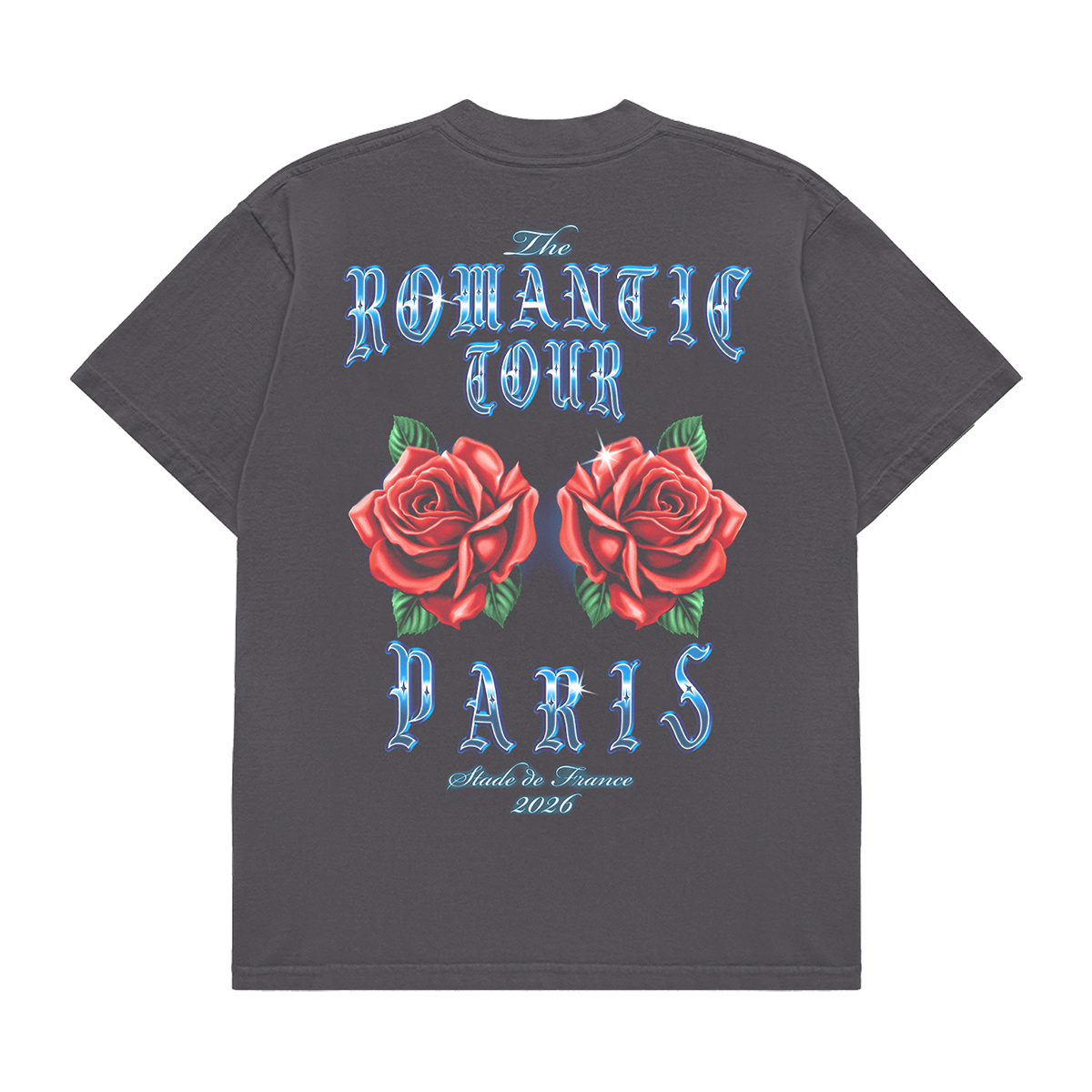 Paris The Romantic Limited Edition Tour Tee - Vintage Black