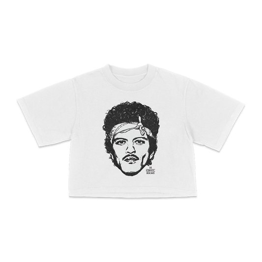 The Romantic Art Cropped Tee - White