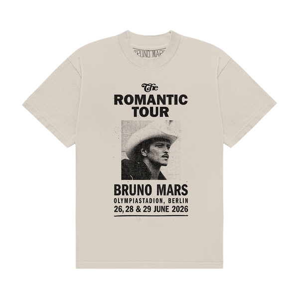 Berlin The Romantic Limited Edition Tour Tee - Ivory – Bruno Mars EU
